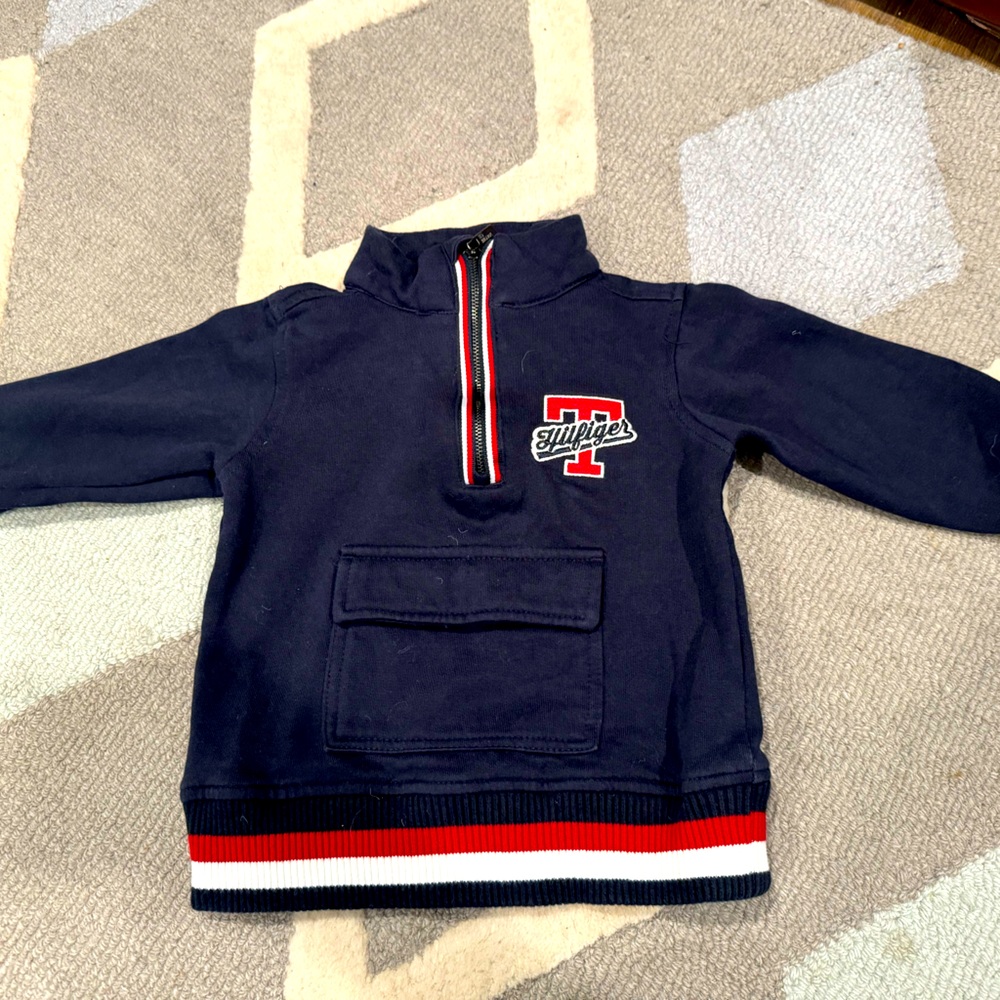 Tommy Hilfiger zip up mockneck sweatshirt